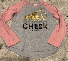 Justice Sports Cheer Reglan Long Sleeve Tee Size 12