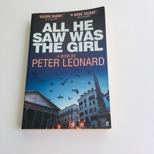 All He Saw Was the Girl by Peter Leonard Paperback Book Thriller Suspense Myster