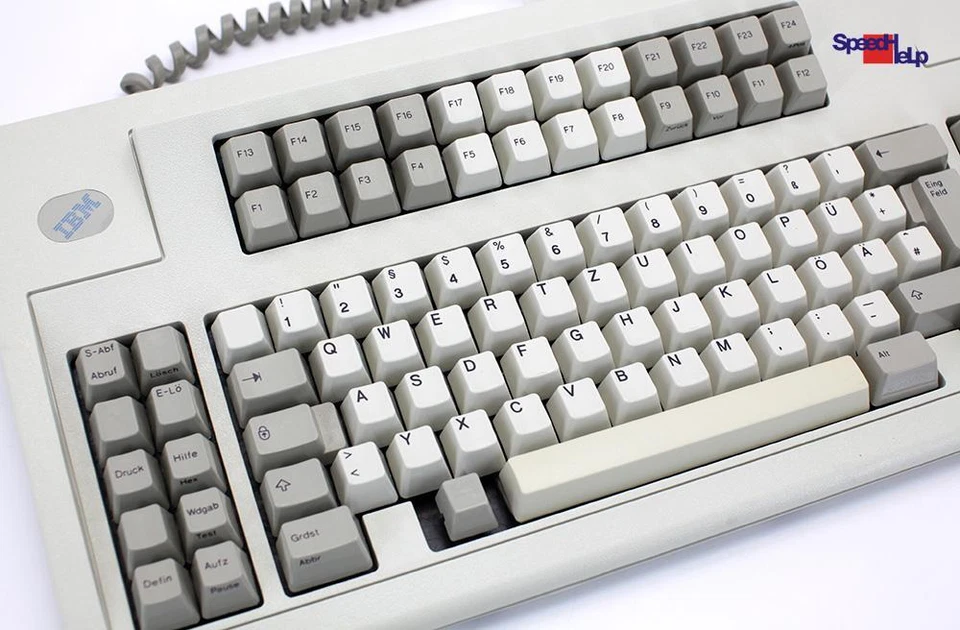 IBM 1394312 Vintage Keyboard Computer Keyboard Qwertz German Retro Old 1995 - Image 2 of 4