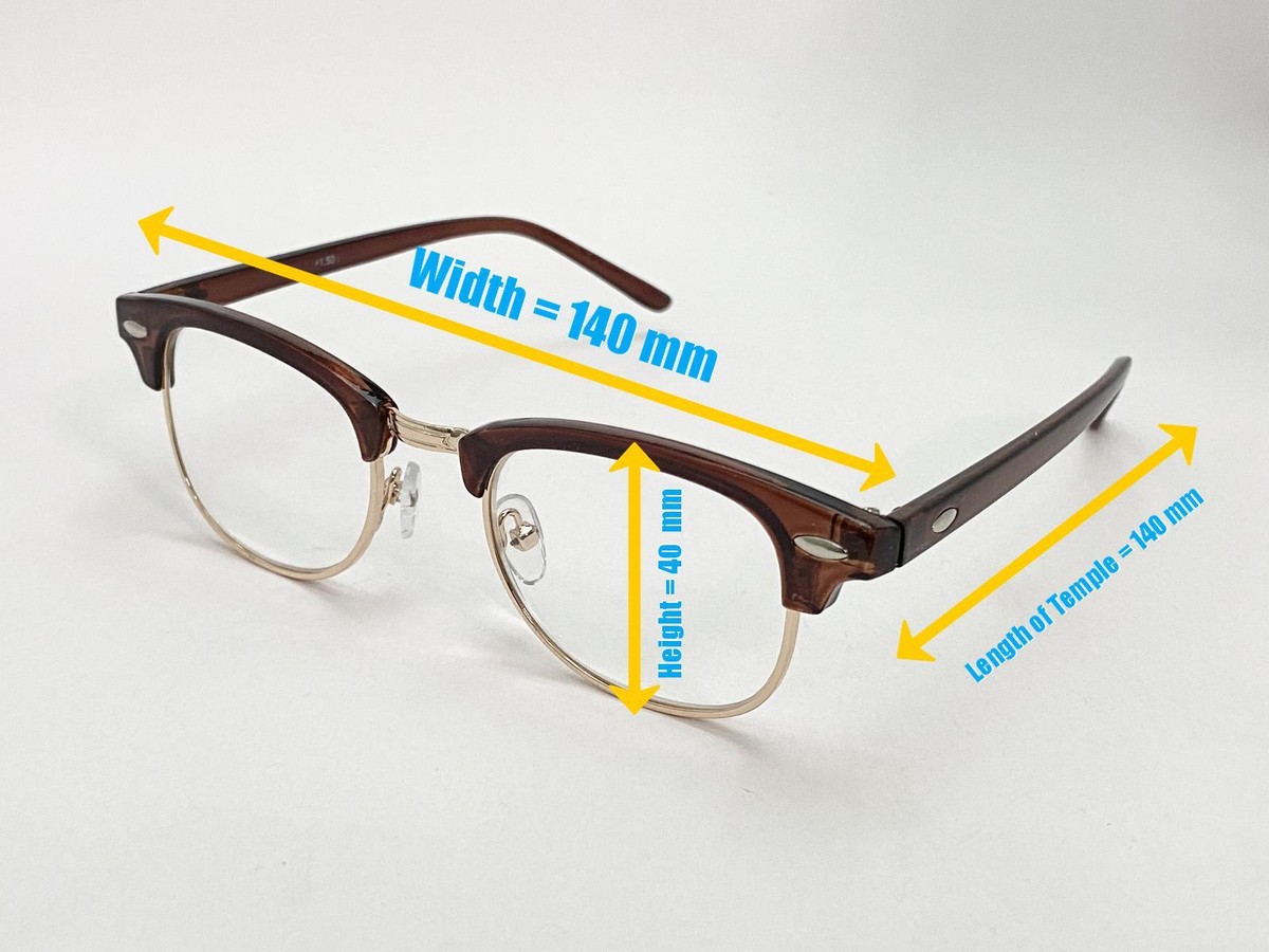 horn rimmed READING GLASSES brown tortoise classic retro