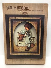 Vtg Holly Hobbie Three Dimensional Decoupage Kit American Greetings, 1968 NOS 