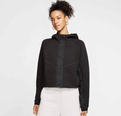 Nike Fleece Full-Zip Tech Pack Jacket Women's Sportswear City Ready CI9432-010 L