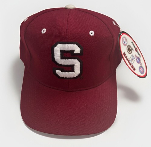 University Of Stanford Cardinal Hat 6 7/8 Burgundy Stitched Fitted Zephyr Cap