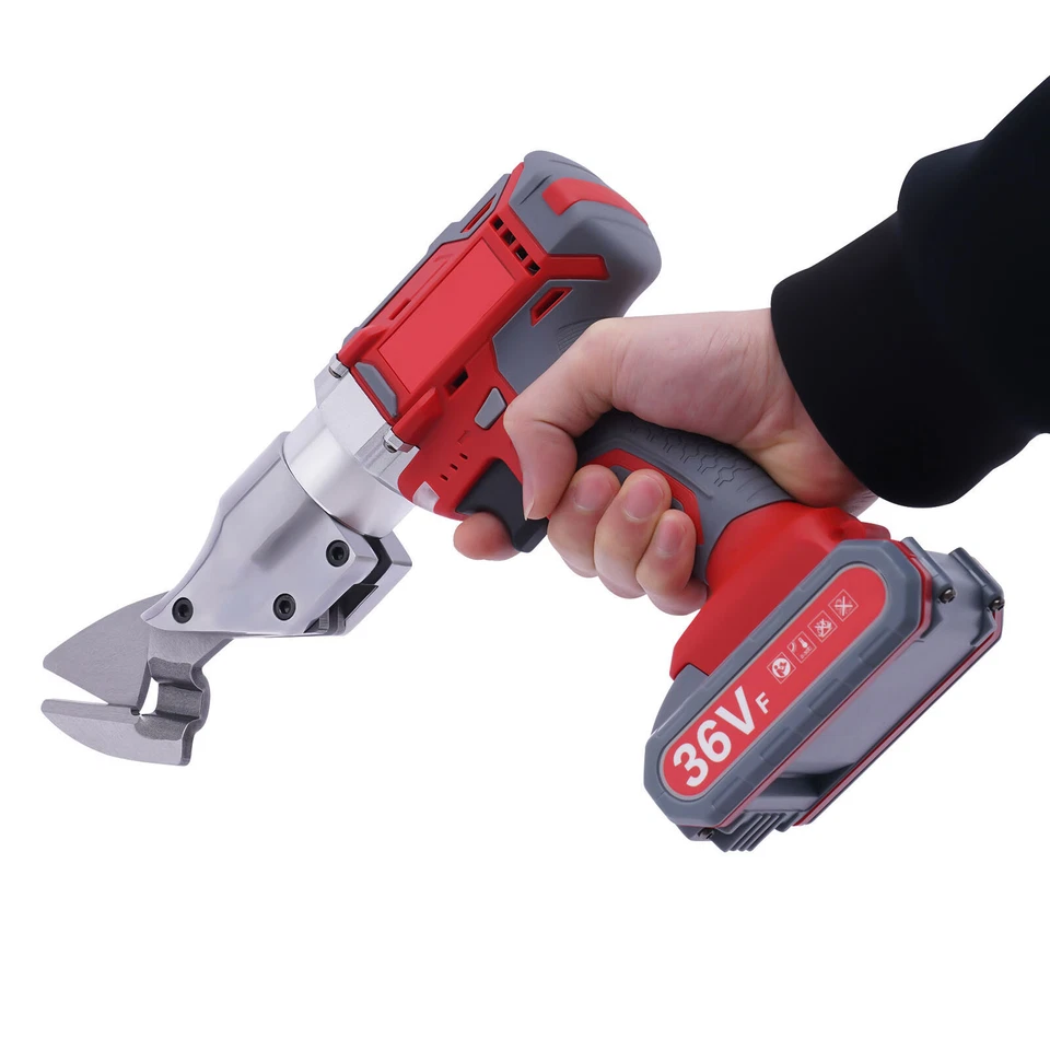 Cortadores de hojalata eléctricos, tijeras cortadoras de chapa 600 W herramienta eléctrica cortadora de alta resistencia Foto 3 de 4