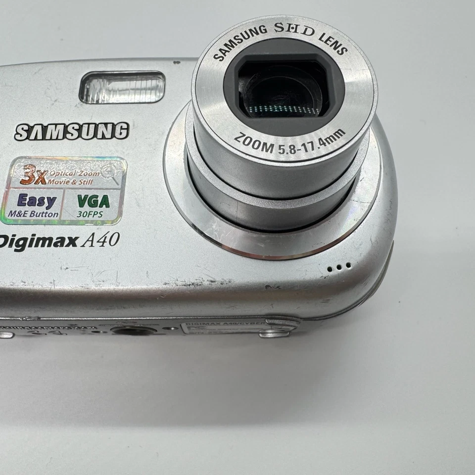 Samsung Digimax A40 Digital Camera 4.0MP Point & Shoot Y2K Tested & Working - Image 3 of 4