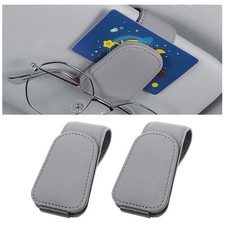 Brillenhalter Auto Sonnenbrillenhalter Magnetisch Visier Kartenclip hellgrau ...