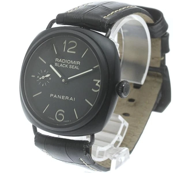 Panerai — Officine Panerai Radiomir Black Seal PAM00292 46mm SS Black Dial Watch #C4711