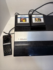 VTG Atari 5200 Console Controllers & Games 4 Ports Not Tested As-Is Read