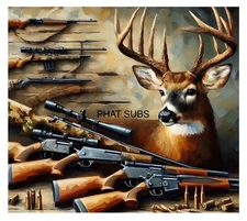 20oz Sublimation Tumbler Wrap Deer Hunting Ready To Press Heat Transfer