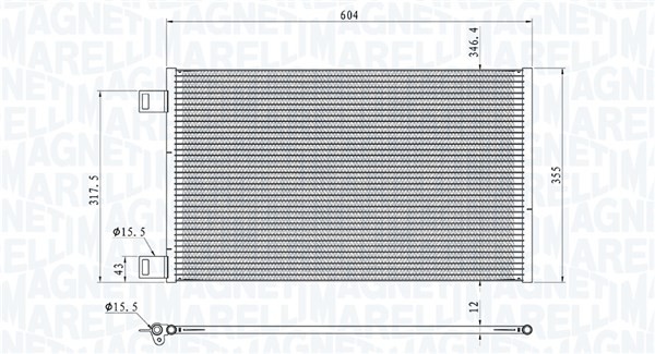 Fits MAGNETI MARELLI 350203860000 CONDENSER MERCEDES-BENZ CITAN Combi ⭐UK Stock⭐