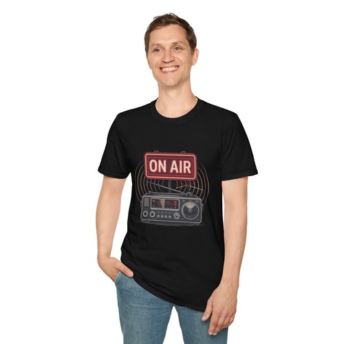 Ham Amateur Radio On Air Tshirt Unisex Softstyle T-Shirt - Picture 16 of 91