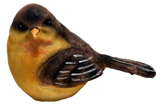 FINCH Yellow Breast (BIRD), Figurine, Resin, 3"H x 4" L Deatailed