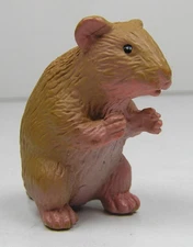 Safari Ltd Tan Hamster 1.25" Tall Plastic Animal Toy Figure China