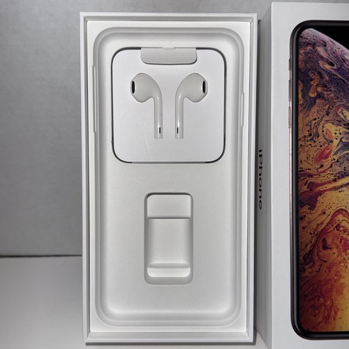 Boîte vide Apple iPhone Xs Max Or 64 Go Autocollants Outil EarPods Lightning Connectr - Photo 2 sur 12