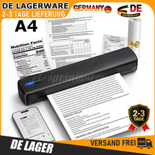 Thermodrucker A4 Mobiler Drucker Bluetooth St...