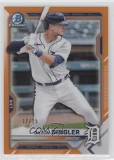 2021 Bowman Chrome Prospects Orange Refractor 17/25 Dillon Dingler #BCP-72 1og