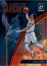 2018-19 Donruss Optic All Clear for Takeoff Red #5 Zach LaVine /99 - BSK