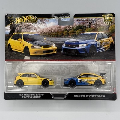 Hot Wheels Premium Car Culture  99 Honda Civic Type R (EK9) & Honda Civic Type R
