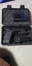 Fully Functional  Gun Shaped Torch Lighter W/clips, Red Beam, holster, & Case