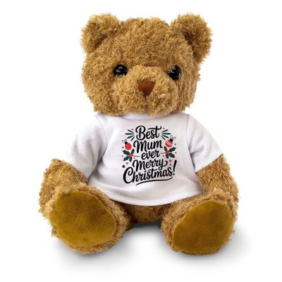 BEST MUM EVER MERRY CHRISTMAS - Teddybär - süß kuschelig - Weihnachtsgeschenk Geschenk