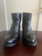 DURANGO Mens 12D Western Ankle Boots Black Le...