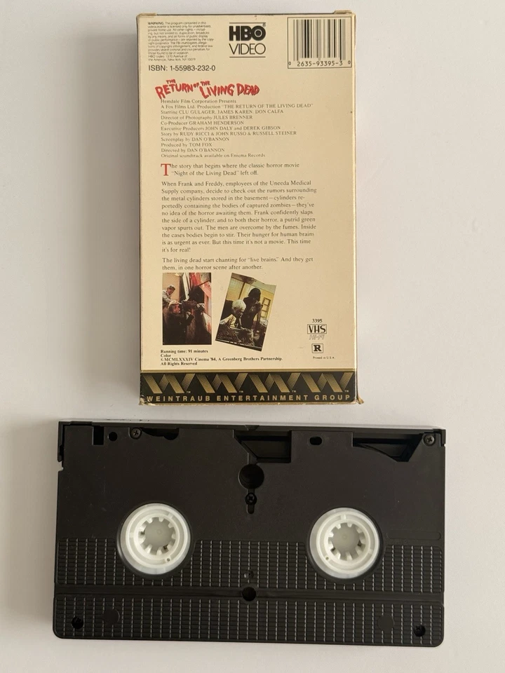 The Return Of The Living Dead VHS Tape HBO Rare - Image 4 of 4