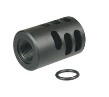1/2x28TPI Ruger .22LR Mark IV 22/45 Lite Muzzle Brake Compensator, 1" Diameter