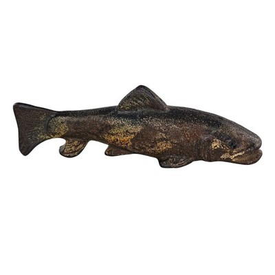 Vintage Mid Century Cast Iron John Wright Trout Fish Bottle Opener Rustic