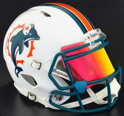 MIAMI DOLPHINS NFL Riddell Speed Full Size AUTHENTIC Football Helmet