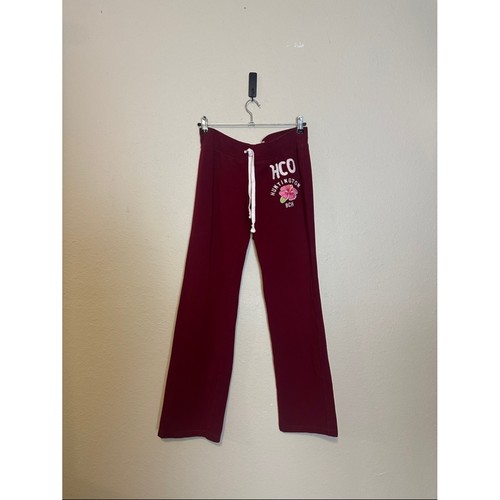 Hollister HCO Y2K Vintage Red Low Rise  Lounge Sweatpants Size Large