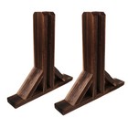  2 Pcs Standfuss Gartenzaun Hölzernraum -Teilerstand Bildschirmpaneelfüße