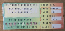 May 6, 1979 NY Yankees vs Oakland A's Game Ticket EX + Condition
