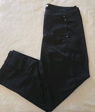 Chico's Women's Casual Pants Size 3 Large Black Cotton  Spandex 38x30