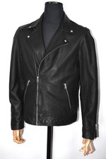 All Saints Tyson Leather Biker Jacket Men's Black size M