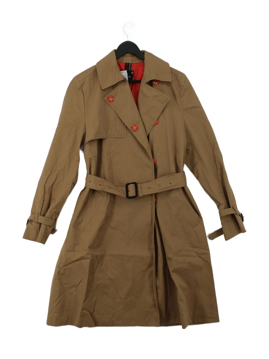 Rare Size Paul Smith Multicolor Liner Trench Coat Black