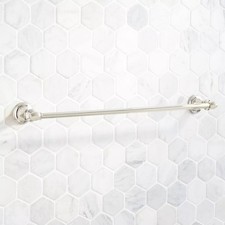 Signature Hardware Beasley 24" Towel Bar Polished Nickel SHBE24TB2PN New in Box/