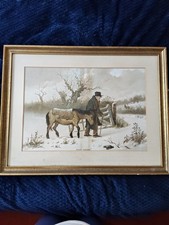 Wintry Weather, *"Antique Aitken Dott Edinburgh framed print"*