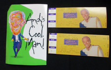 1999* Branson-2 ANDY WILLIAMS MOON RIVER Concert Tickets + Post Card Memorabilia