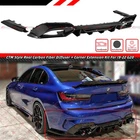 For 19-22 BMW G20 330i M340i CTM Carbon Fiber Rear Bumper Diffuser + Side Spats