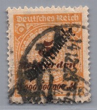 Dt. Reich Dienstmarken Michel-Nr. 85 gestempelt gepr&uuml;ft
