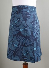 RIP SKIRT Hawaii Hibiscus Floral Length 2 True Wrap Casual Skirt Size XL