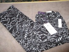 Gloria Vanderbilt Sz 10AVG Amanda Original Slimming Jean Black Dot Melody NWT
