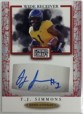 2021 Sage Premier Draft Elijah Ponder Rookie Auto Autograph #A188 Red AU RC