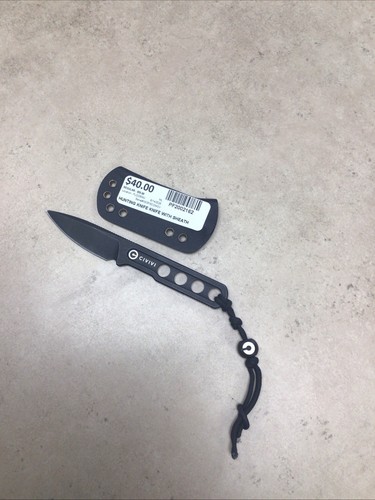 CIVIVI Circulus Fixed Blade Messer, 1,96" Cutting Edge Black Stonewashed