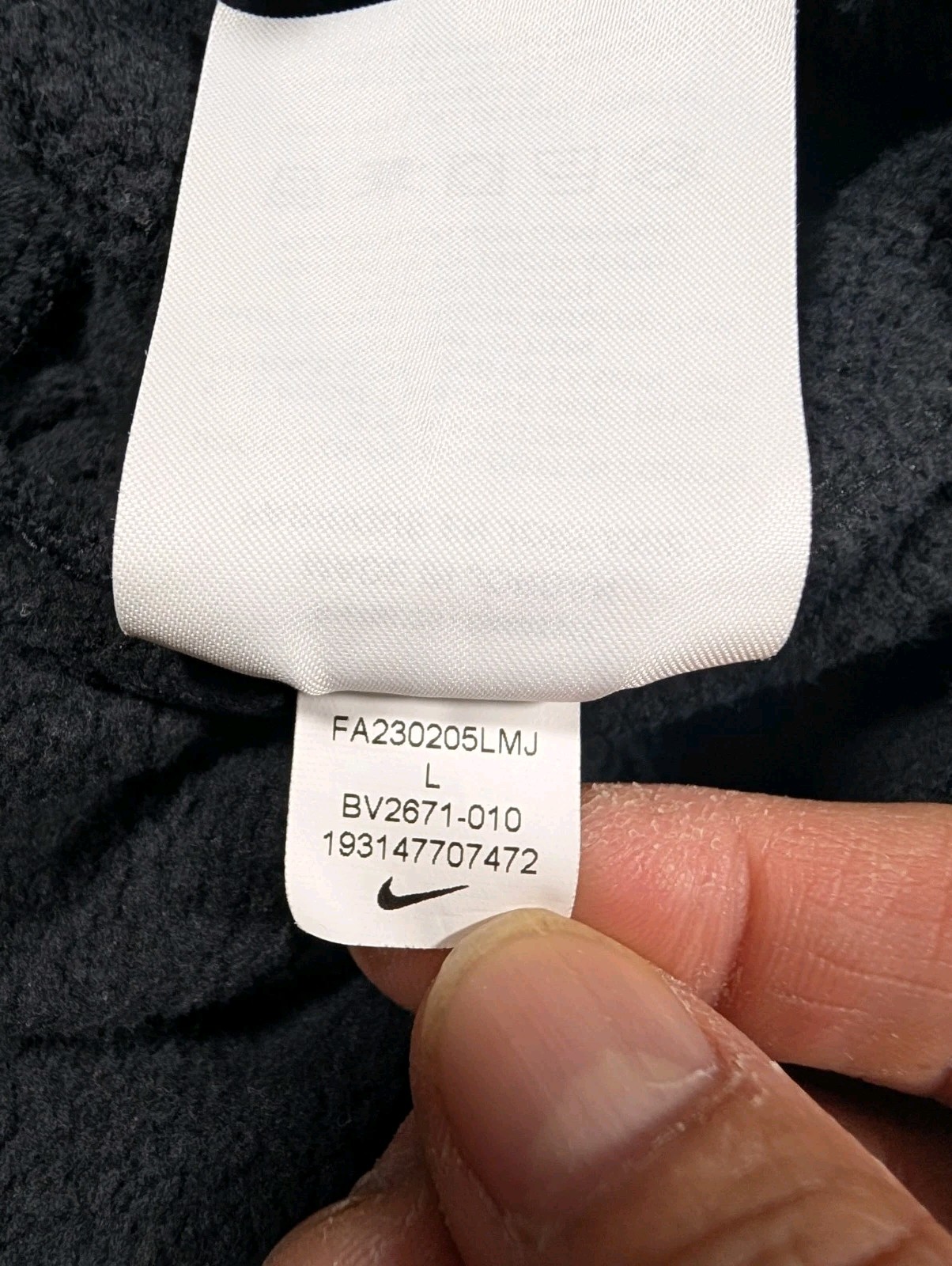 Nike Sportswear Club Fleece Black Hoodie & Joggers Set Size Large CJ1611 BV2671 thumbnail 14