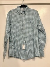 Brooks Brothers Stretch Regent Regular-Fit Sport Shirt, Non-Iron Check, NWT