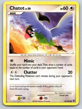 Chatot 55/100 Common Majestic Dawn Pokemon Moderately Played