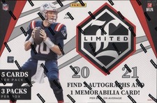 2021 Panini Limited Football HOBBY BOX 2 Autographs & 1 Mem. Factory Sealed F/S
