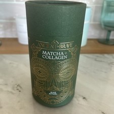 Ancient + Brave Matcha + Collagen 150g Tub - Lion's Mane Mushroom Powder for ...