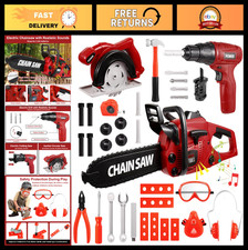 Kids Tool Set - 36-Piece Electric Toy Chainsaw  Drill, Fun Learning Tools for B
